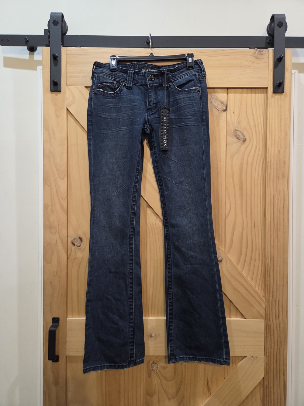 NWT | Affliction "Black Premium" Jade Bootcut Studded Jeans | Size 28